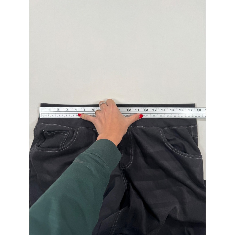 Halara Flex Mid Rise Tummy Control Baggy Jeans Cool Gray 1X 18 Wide Leg Casual - Picture 8 of 10